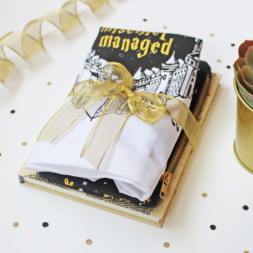 Official Harry Potter Marauders Themed Curated Gift Hamper - Set of Tote Bag, Pouch & Notebook