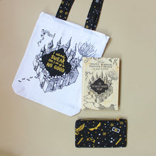 Load image into Gallery viewer, Official Harry Potter Marauders Themed Curated Gift Hamper - Set of Tote Bag, Pouch &amp; Notebook
